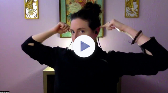 The image is a preview of a YouTube video featuring Marie demonstrating a Qigong routine
